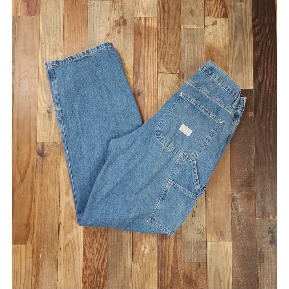 Vintage Gap Industrial Standard Carpenter Jeans Medium Wash Blue Denim 29x31